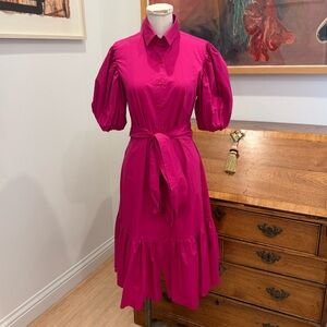 Monica Nera Leonore Dress - Fuchsia